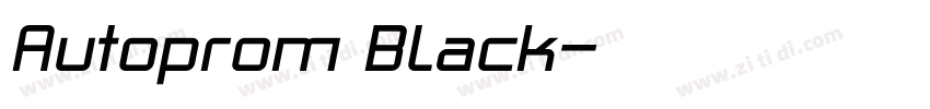 Autoprom Black字体转换 Autoprom Black字体转换